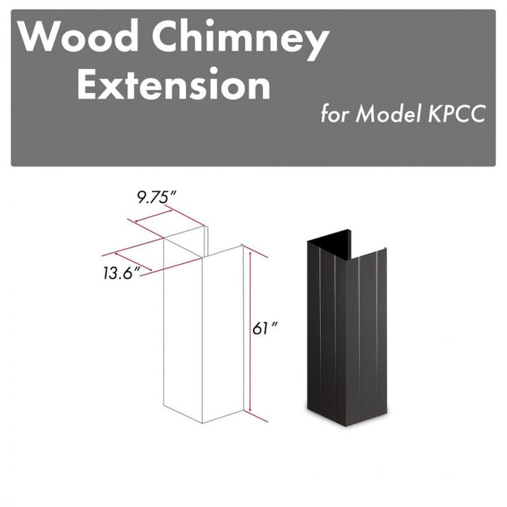 ZLINE 61 in. Wooden Chimney Extension for Ceilings up to 12 ft. (KPCC-E)