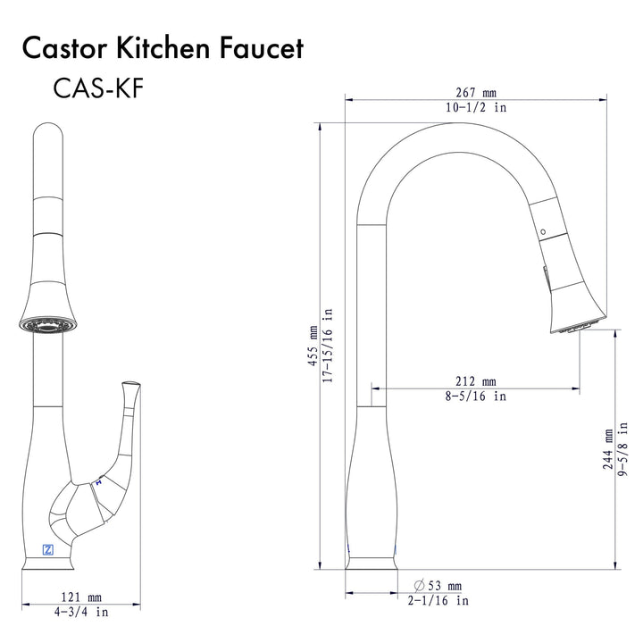 ZLINE Castor Kitchen Faucet (CAS-KF)