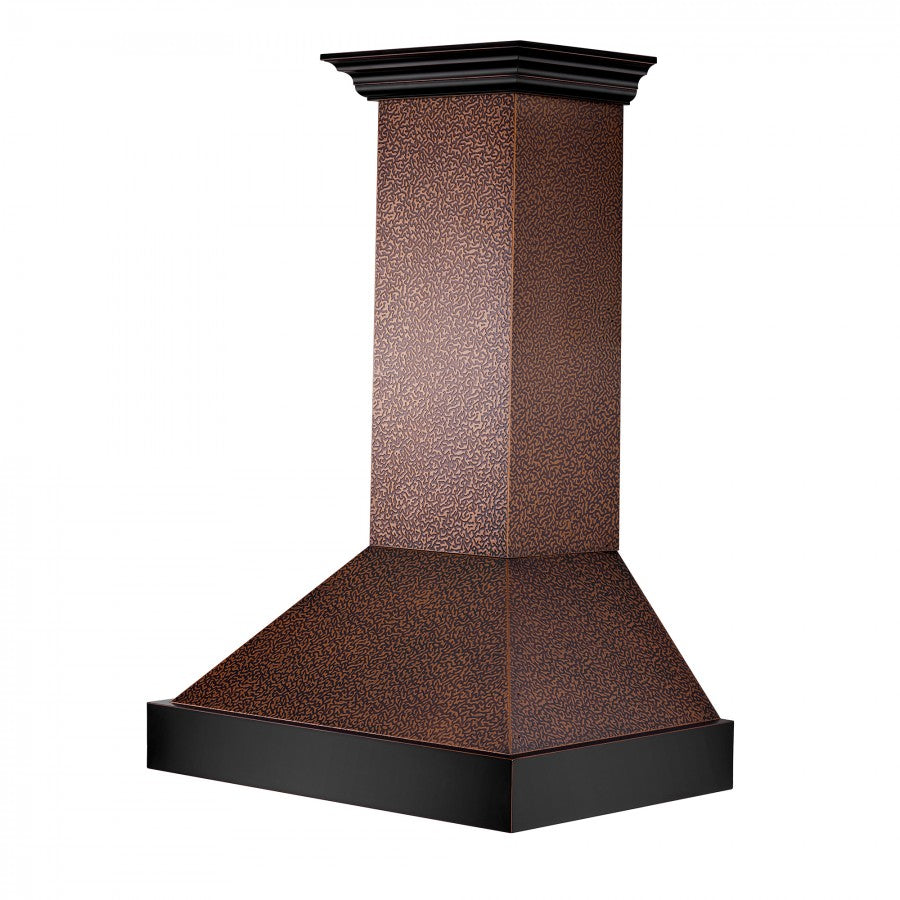 ZLINE Designer Series Wall Mount Range Hood in Copper with Size Options (655-EBXXX)