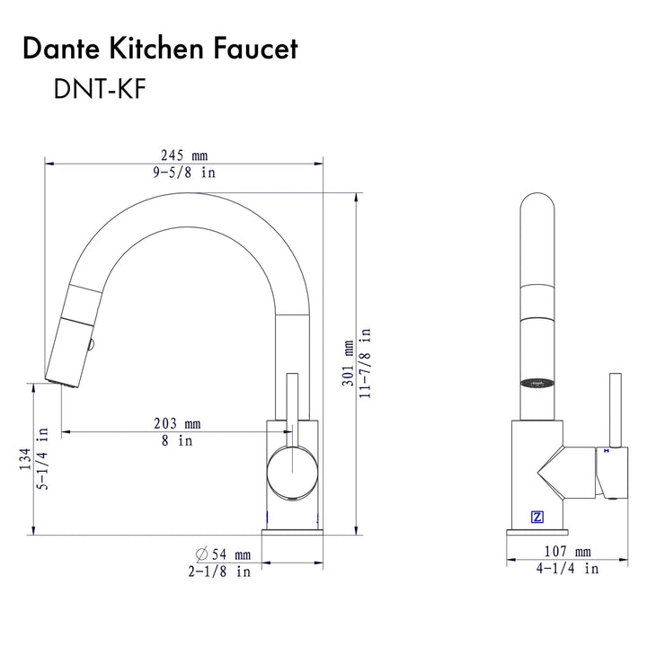 ZLINE Dante Kitchen Faucet (DNT-KF)