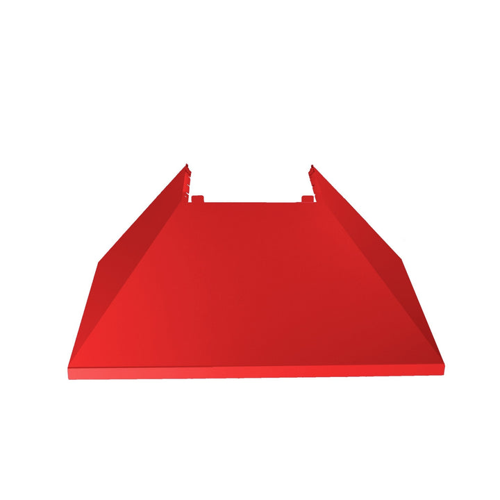 ZLINE Ducted Fingerprint Resistant Stainless Steel Range Hood with Red Matte Shell (8654RM)