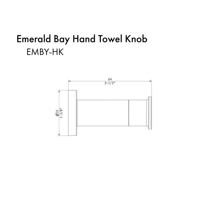 ZLINE Emerald Bay Towel Hook with color options (EMBY-HK)