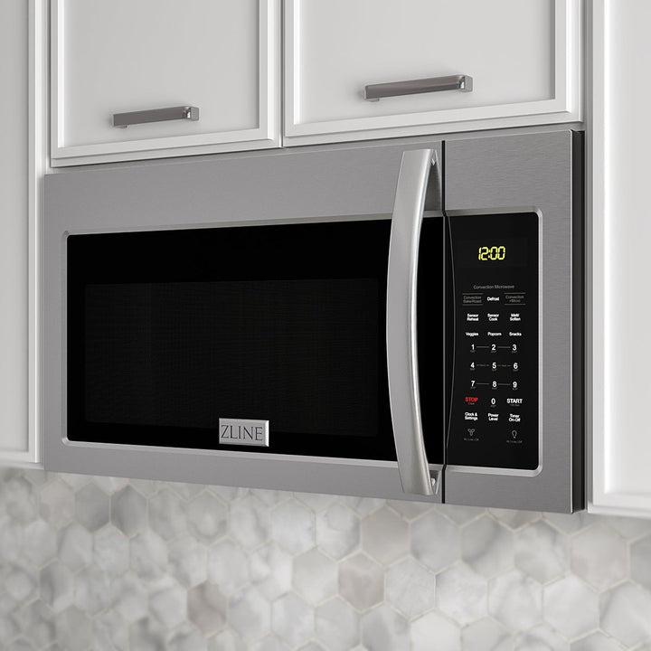 ZLINE Recirculating Over the Range Convection Microwave Oven with Charcoal Filters in Stainless Steel (MWO-OTRCF-30)