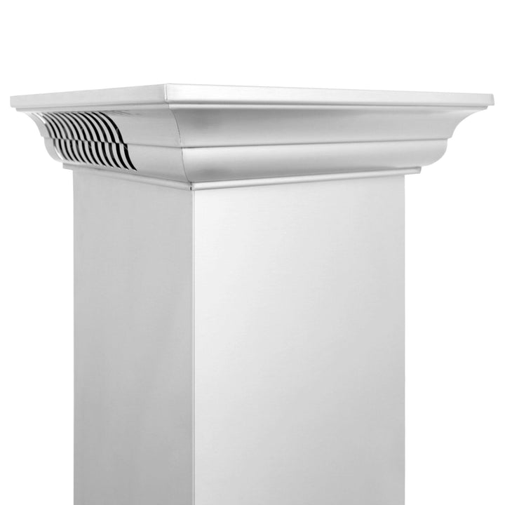 ZLINE CrownSound Ducted Vent Wall Mount Range Hood in Stainless Steel with Built-in Bluetooth Speakers (KBCRN-BT)