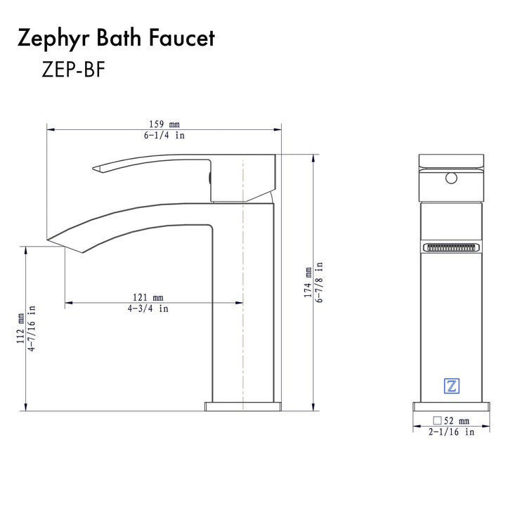 ZLINE Zephyr Bath Faucet (ZEP-BF)